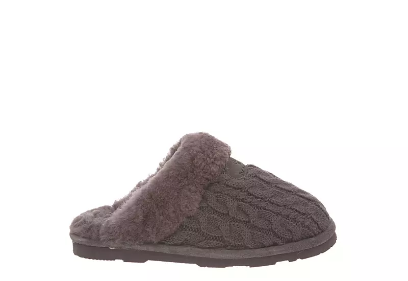 Bearpaw Womens Effie Slipper - Dark Grey 2 Bearpaw Womens Effie Slipper - Dark Grey - Image 2
