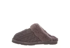Bearpaw Womens Effie Slipper - Dark Grey 9 Bearpaw Womens Effie Slipper - Dark Grey -Theydude Store US 01 100211 02