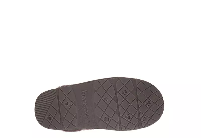 Bearpaw Womens Effie Slipper - Dark Grey 4 Bearpaw Womens Effie Slipper - Dark Grey - Image 4
