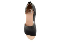 Journee Collection Womens Aretha Wedge Sandal - Black -Theydude Store US 01 102152 05
