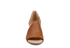 Journee Collection Womens Aretha Wedge Sandal - Cognac -Theydude Store US 01 102153 02