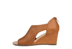 Journee Collection Womens Aretha Wedge Sandal - Cognac -Theydude Store US 01 102153 03