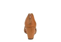 Journee Collection Womens Aretha Wedge Sandal - Cognac -Theydude Store US 01 102153 04