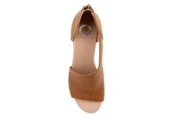 Journee Collection Womens Aretha Wedge Sandal - Cognac -Theydude Store US 01 102153 05