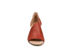 Journee Collection Womens Aretha Wedge Sandal - Rust -Theydude Store US 01 102154 02