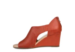 Journee Collection Womens Aretha Wedge Sandal - Rust -Theydude Store US 01 102154 03