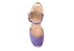 Journee Collection Womens Ashlyn Wedge Sandal - Purple -Theydude Store US 01 102163 05