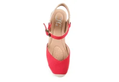 Journee Collection Womens Ashlyn Wedge Sandal - Red -Theydude Store US 01 102164 05