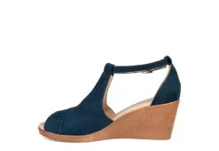 Journee Collection Womens Kedzie Wedge Sandal - Blue -Theydude Store US 01 102266 03