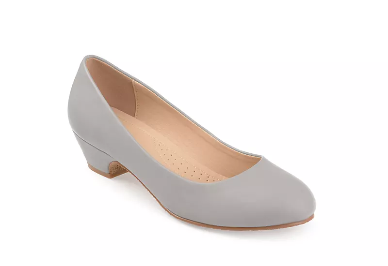 Journee Collection Womens Saar Pump - Grey 1 Journee Collection Womens Saar Pump - Grey