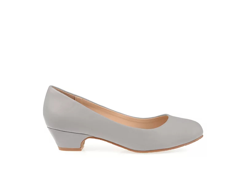 Journee Collection Womens Saar Pump - Grey 2 Journee Collection Womens Saar Pump - Grey - Image 2