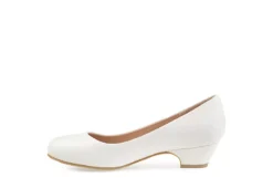 Journee Collection Womens Saar Pump - White -Theydude Store US 01 103360 03