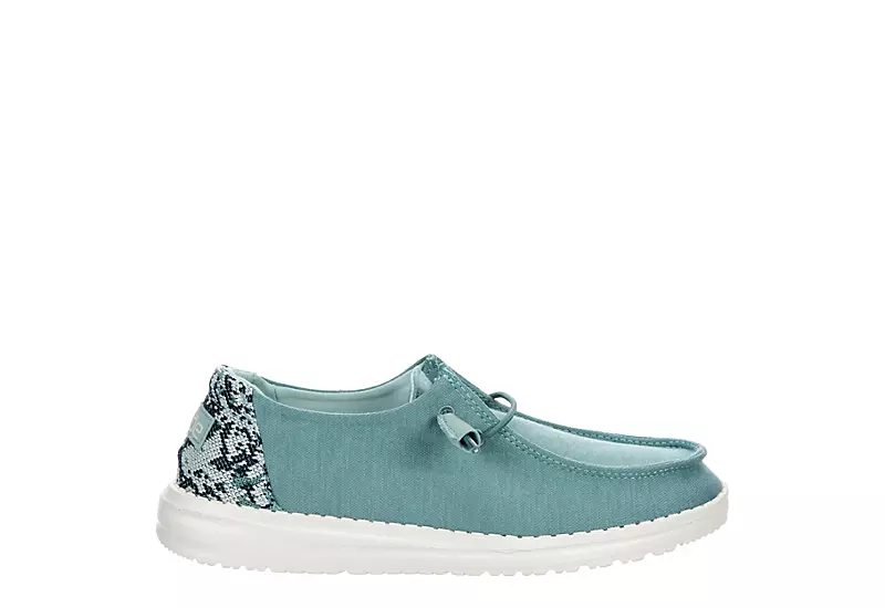 Heydude Womens Wendy Slip On Sneaker - Turquoise 2 Heydude Womens Wendy Slip On Sneaker - Turquoise - Image 2