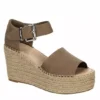 Michael By Michael Shannon Womens Giulia Wedge Sandal - Taupe