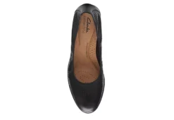 Clarks Womens Jeanette Ease Flat - Black 12 Clarks Womens Jeanette Ease Flat - Black -Theydude Store US 01 105283 05