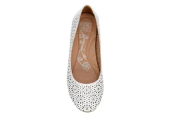 Mootsies Tootsies Womens Belva Flat - White -Theydude Store US 01 105350 05