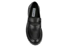 Steve Madden Womens Lawrence Loafer - Black 12 Steve Madden Womens Lawrence Loafer - Black -Theydude Store US 01 105703 05
