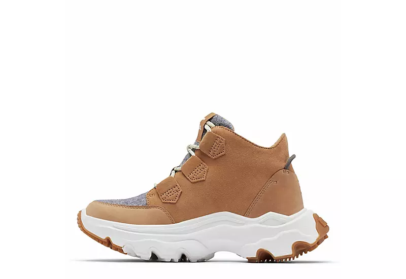 Sorel Womens Kinetic Breakthru Caribou High Top Sneaker - Tan 3 Sorel Womens Kinetic Breakthru Caribou High Top Sneaker - Tan - Image 3