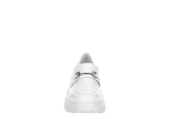 Steve Madden Womens Trifecta Loafer - White -Theydude Store US 01 105877 02