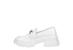 Steve Madden Womens Trifecta Loafer - White -Theydude Store US 01 105877 03