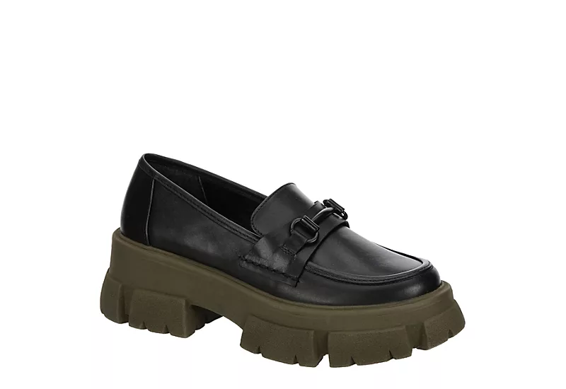 Steve Madden Womens Trifecta Loafer - Black 1 Steve Madden Womens Trifecta Loafer - Black