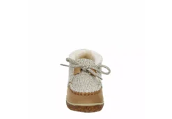 Minnetonka Womens Jenn Bootie Slipper - Tan -Theydude Store US 01 106040 02