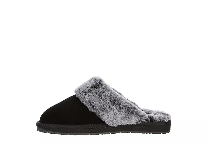 Minnetonka Womens Twyla Scuff Slipper - Black 4 Minnetonka Womens Twyla Scuff Slipper - Black - Image 4
