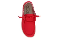 Heydude Womens Wendy Slip On Sneaker - Red -Theydude Store US 01 106161 05