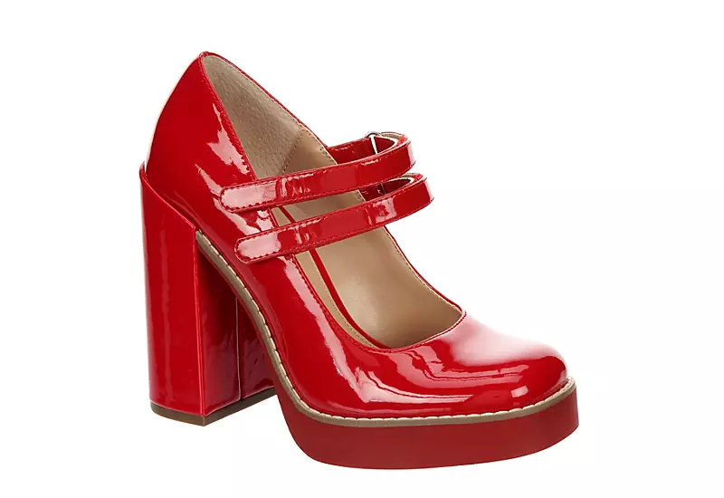 Steve Madden Womens Twice Pump - Red 1 Steve Madden Womens Twice Pump - Red
