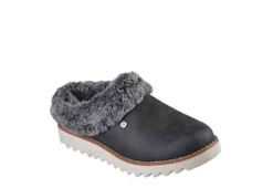Skechers Womens Mountain Kiss Winter Rock Slipper - Dark Grey