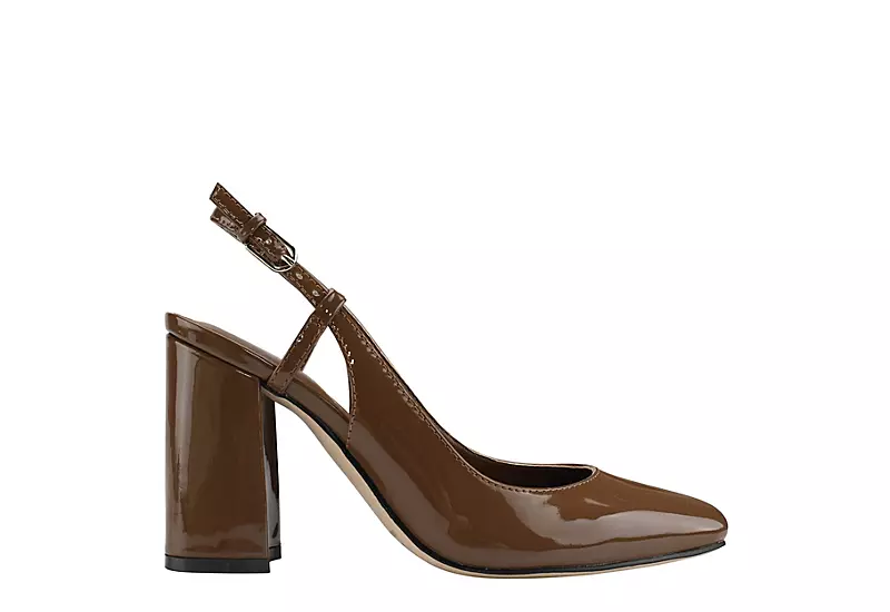 Marc Fisher Womens Valana Pump - Dark Tan 2 Marc Fisher Womens Valana Pump - Dark Tan - Image 2