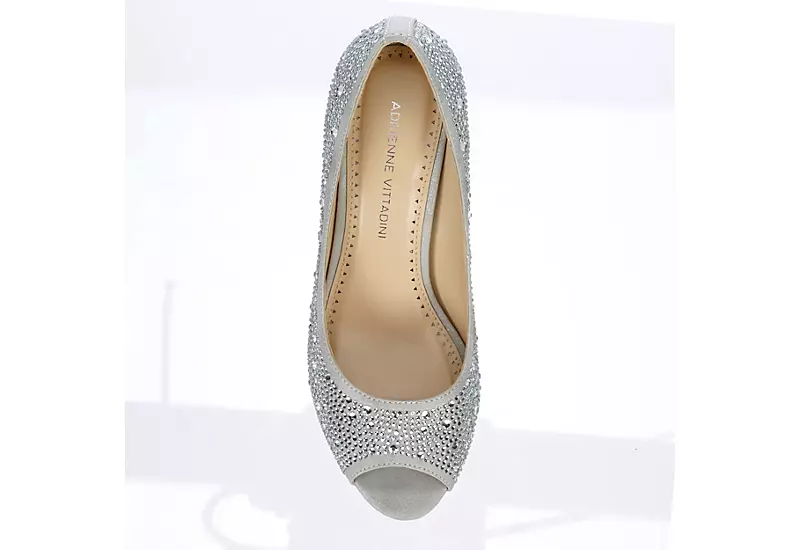Adrienne Vittadini Womens Gervin Pump - Silver 6 Adrienne Vittadini Womens Gervin Pump - Silver - Image 6