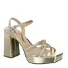 N By Nina Womens Sabrina Platform Sandal - Champagne