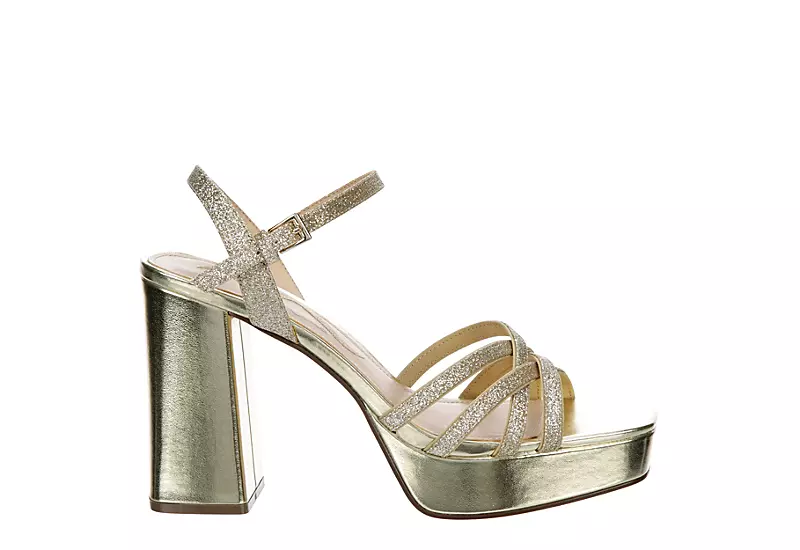 N By Nina Womens Sabrina Platform Sandal - Champagne 2 N By Nina Womens Sabrina Platform Sandal - Champagne - Image 2