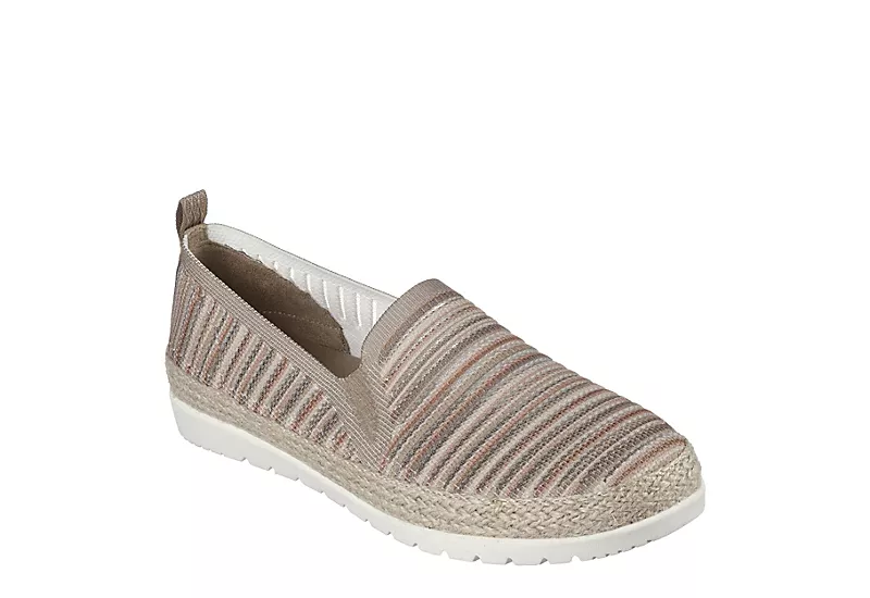 Skechers Womens Flexpadrille 3.0 Serene Sweetie Slip On Sneaker - Taupe 1 Skechers Womens Flexpadrille 3.0 Serene Sweetie Slip On Sneaker - Taupe