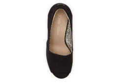 Toms Womens Michelle Wedge - Black -Theydude Store US 01 107378 03