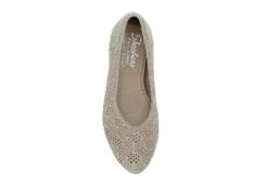 Skechers Womens Cleo 2.0 Knitty Witty Flat - Taupe -Theydude Store US 01 107722 05
