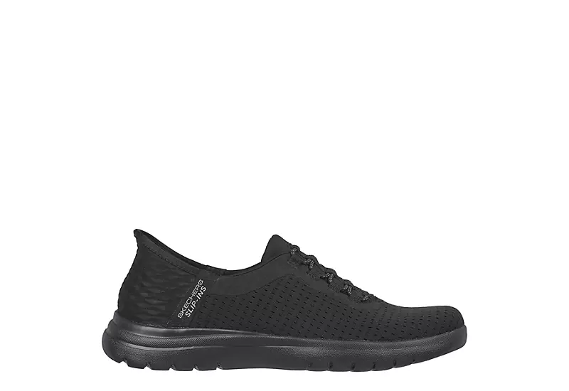 Skechers Womens Slip-ins On-the-go Flex Clever Sneaker - Black 2 Skechers Womens Slip-ins On-the-go Flex Clever Sneaker - Black - Image 2