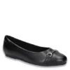 Easy Street Womens Asher Flat - Black
