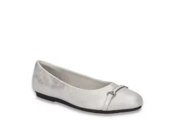 Easy Street Womens Asher Flat - Silver