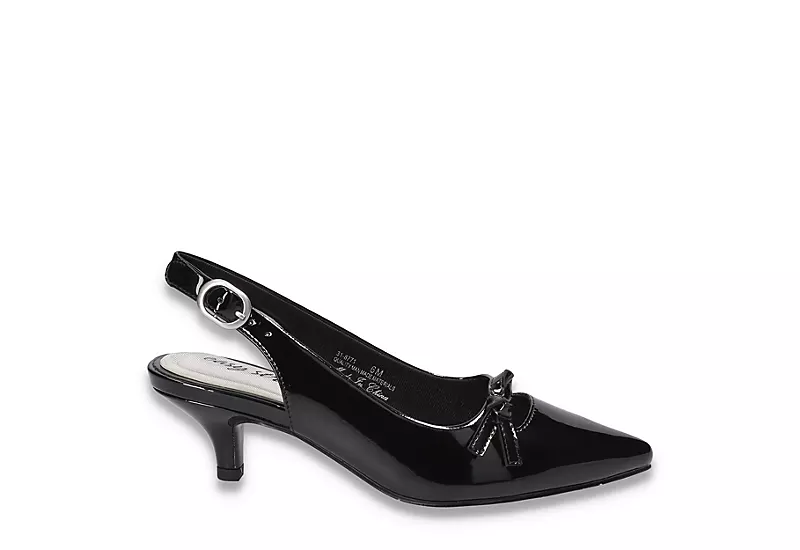 Easy Street Womens Emerin Slingback Pump - Black 2 Easy Street Womens Emerin Slingback Pump - Black - Image 2