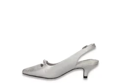 Easy Street Womens Emerin Slingback Pump - Silver 10 Easy Street Womens Emerin Slingback Pump - Silver -Theydude Store US 01 108061 03