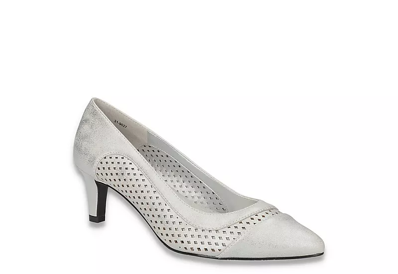 Easy Street Womens Ansen Pump - Silver 1 Easy Street Womens Ansen Pump - Silver