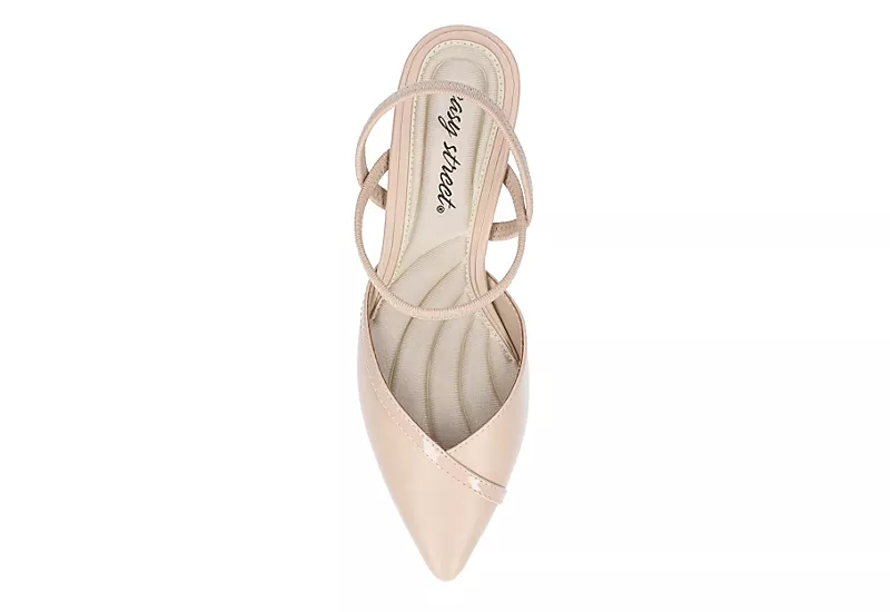 Easy Street Womens Unna Pump - Nude 6 Easy Street Womens Unna Pump - Nude - Image 6
