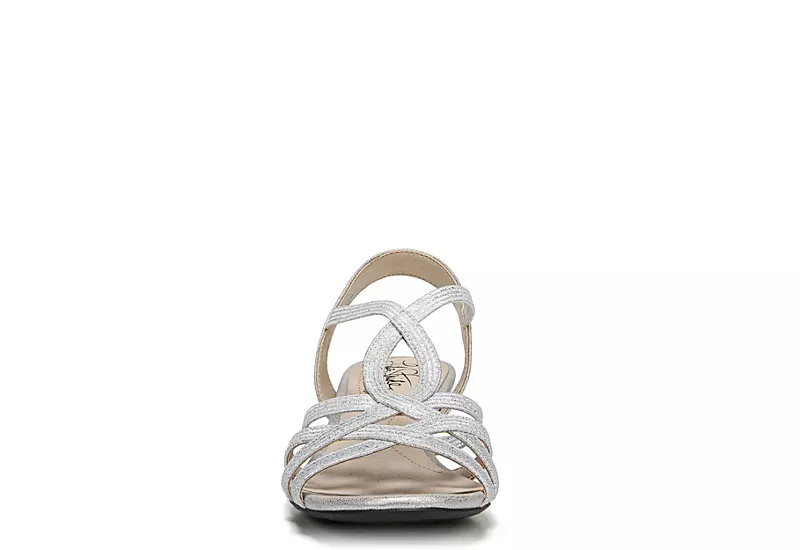 Lifestride Womens Yaya Wedge Sandal - Silver 3 Lifestride Womens Yaya Wedge Sandal - Silver - Image 3