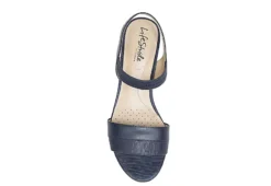 Lifestride Womens Yuma Wedge Sandal - Navy -Theydude Store US 01 201297 05
