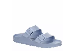 Birkenstock Womens Arizona Essentials Slide Sandal - Pale Blue