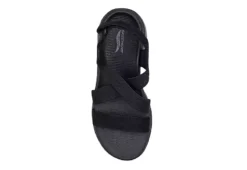 Skechers Womens Go Walk Arch Fit Outdoor Sandal - Black -Theydude Store US 01 202115 02