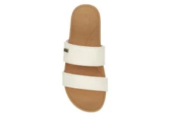 Reef Womens Banded Horizon Hi Slide Sandal - White -Theydude Store US 01 202350 05