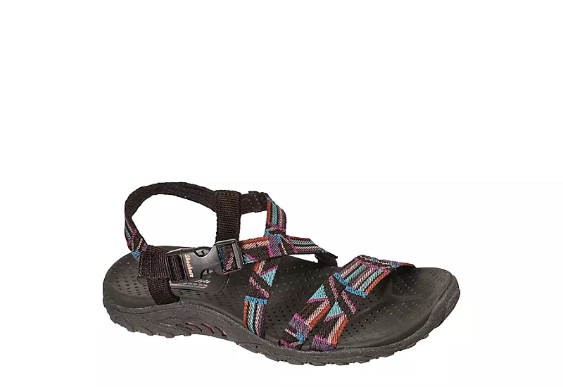 Skechers Womens Reggae Native Vibez Outdoor Sandal - Chocolate 1 Skechers Womens Reggae Native Vibez Outdoor Sandal - Chocolate